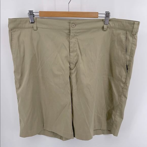 Nike Golf Dri-Fit tour performance flat front  athletic Tan Shorts sz 42 - Picture 1 of 5